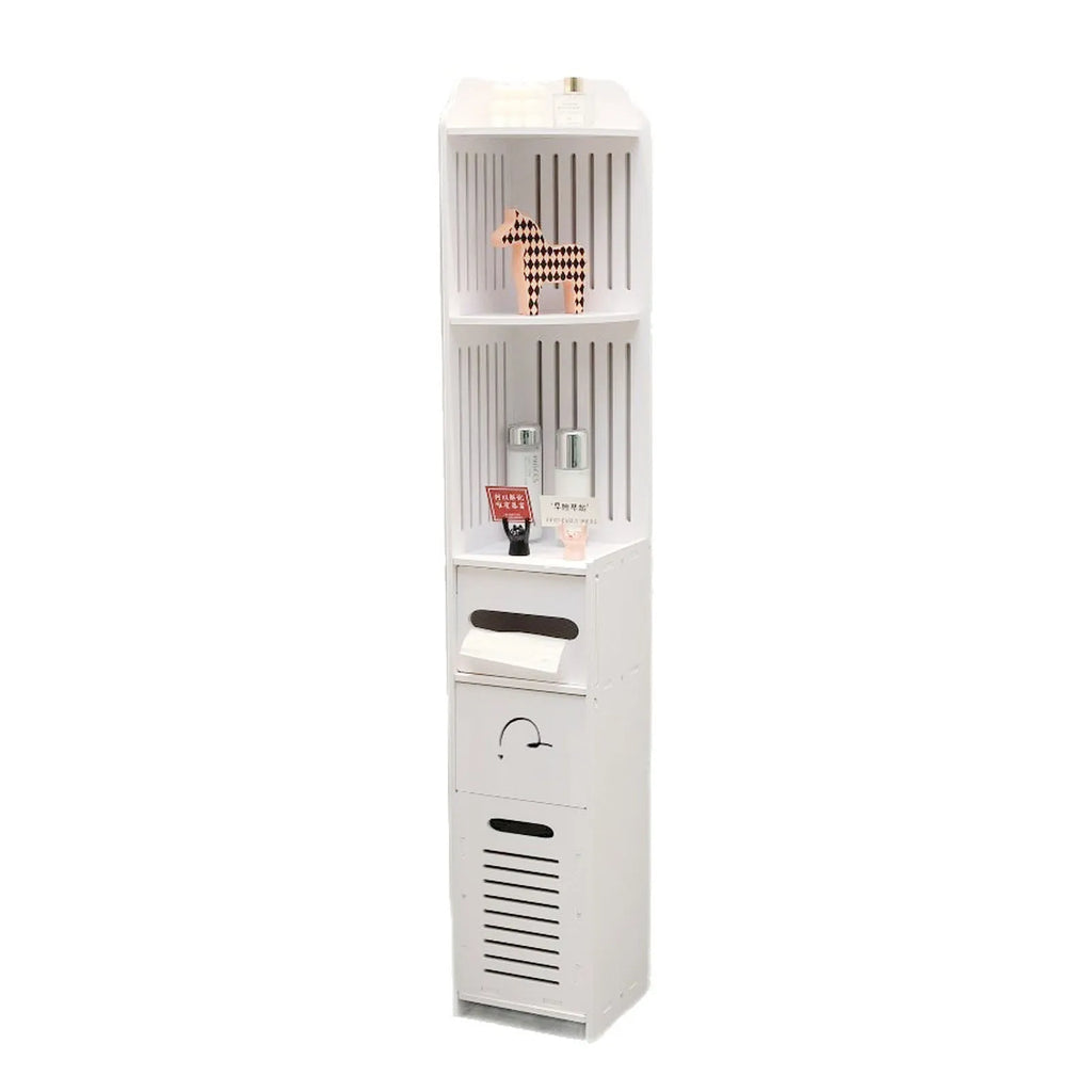 Floor Cabinet Multifunction Bathroom Toilet Storage Shelf Organizer Home Furniture 22x20x120cm