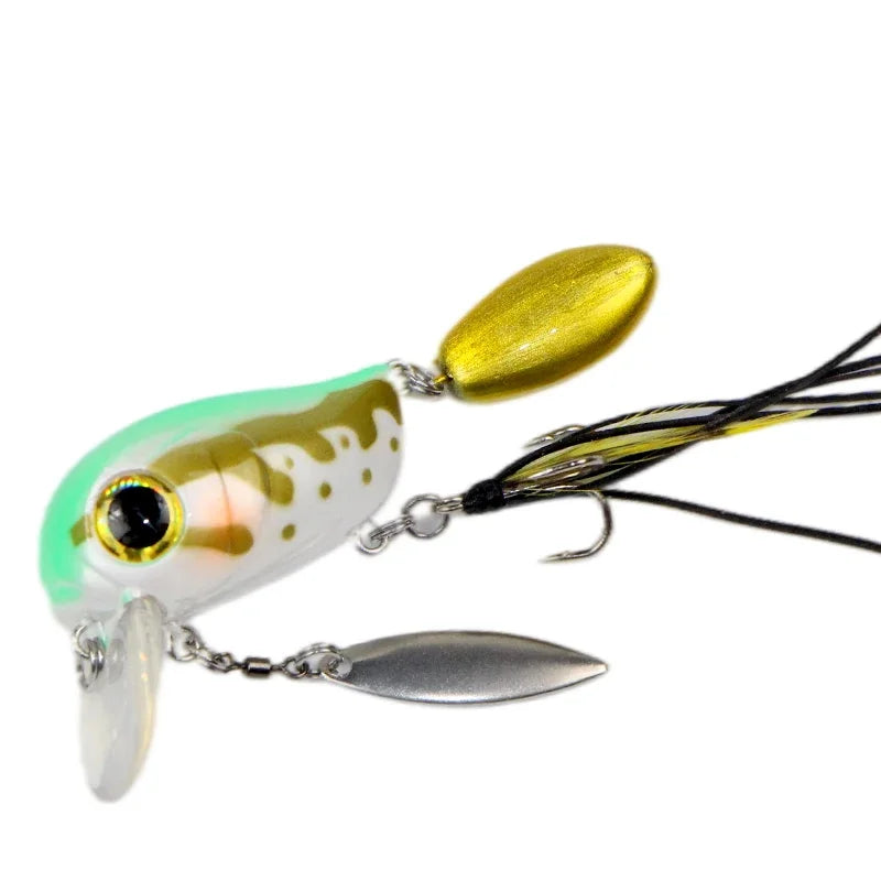 Crank Bait 8g 40mm Floating Minnow Fishing Lure Pesca Wobbler Rotating Sequins Stream Freshwater Bass Pike Trout Perch Hard Bait
