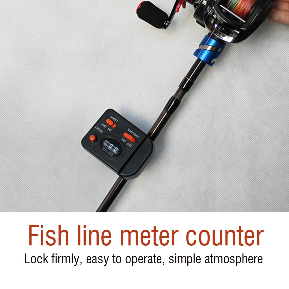 Fishing Depth Finder Fishing Line Meter Counter Professional Clip on Rod Fishing Line Counter Depth Finder Digital Diaplay 99m