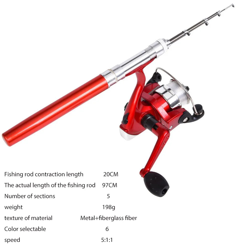 Rods for Fishing Accessories Fish Rod Goods Tackle Reel Telescopic Pole Tools Accessaries Poles Material Things Articles Sports
