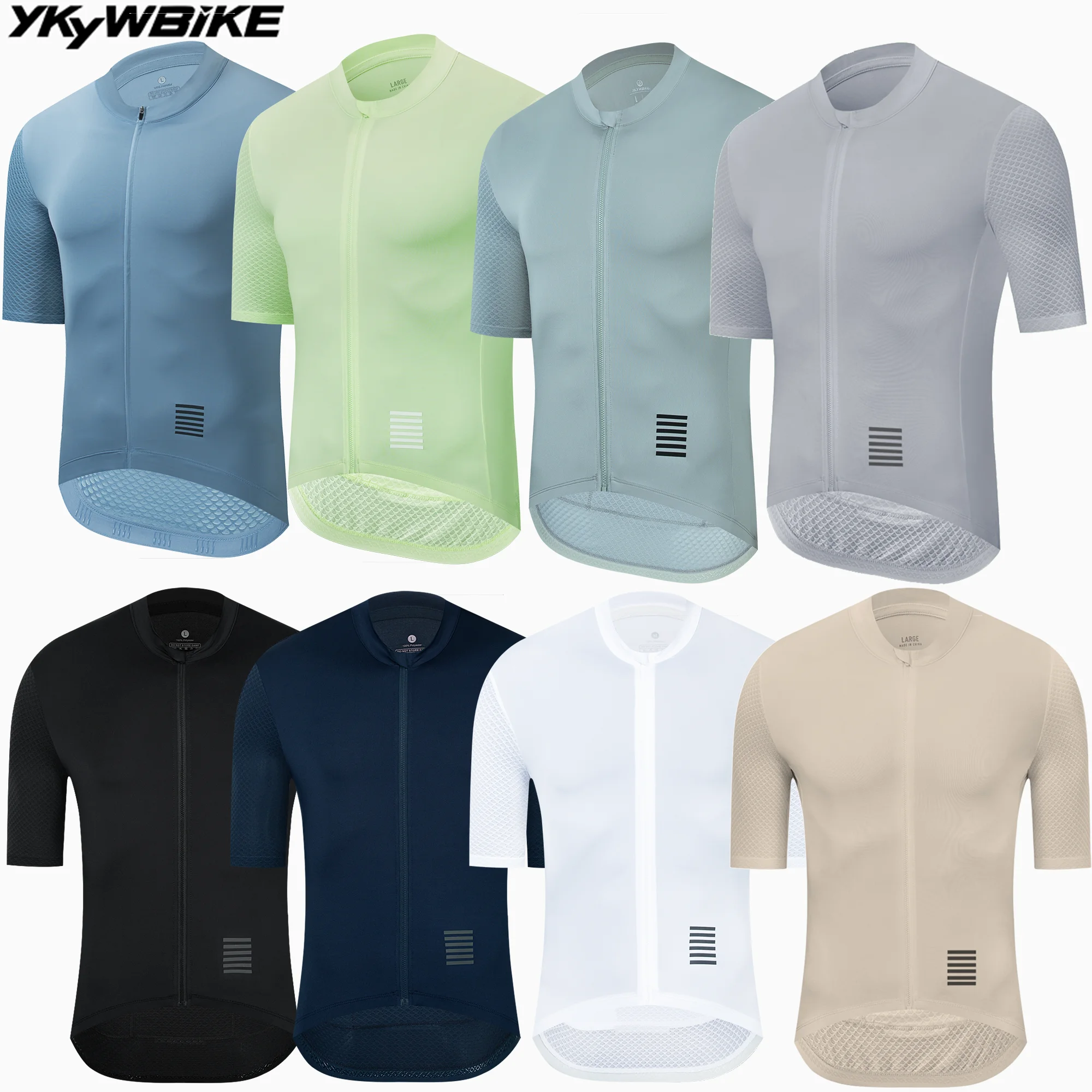 YKYWBIKE Men Cycling Jersey Short Sleeve Bicycle Clothing MTB Summer Maillot Bike Shirt Downhill Jersey High Quality  Pro Team