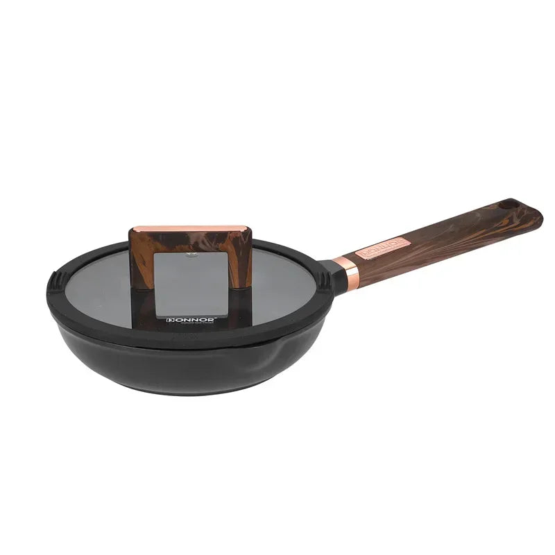 DONNOR Non-stick Frying Pan Soup Pot Wok Omelette Pans Cooking Pot Cookware for Gas Stove and Induction Cooker Home Accessories