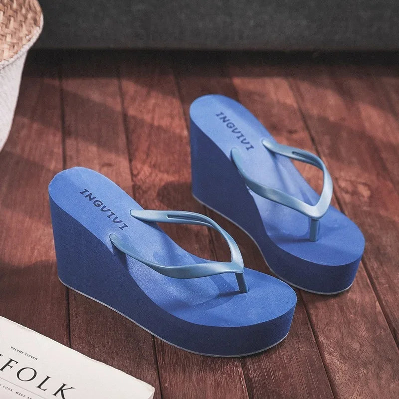 Womens Shoes Comfort Summer Women Wedge Platform Slippers Outdoor Sports Beach Flip Flops Opened Toe Casual Shoes 2023