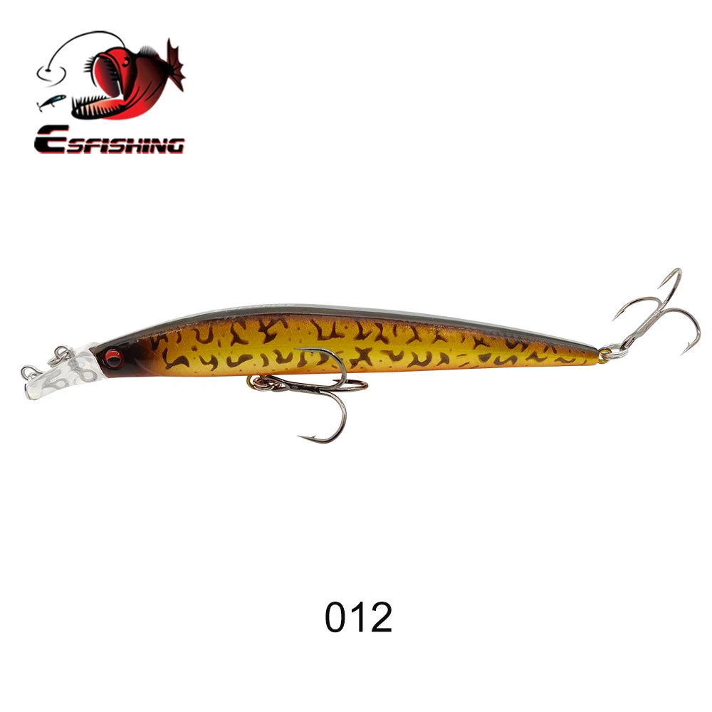 ESFISHING Fishing Lures Floating Minnow Sharp Shovel 120mm10g Dive 0.2-07m Leurre Soupl Baits Two Depth for Choosing Top Water