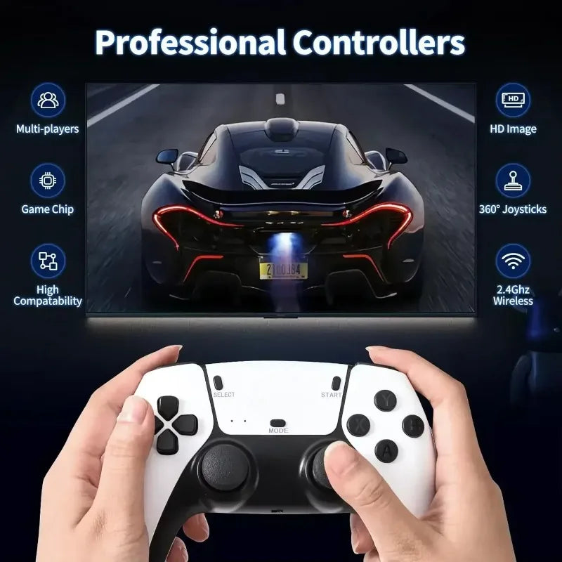 M15Video Game Console 4KHD TV Game Stick Wireless Controller Game pad Retro Handheld Game 64GConsole 20000+Game 2026New Hot Sale