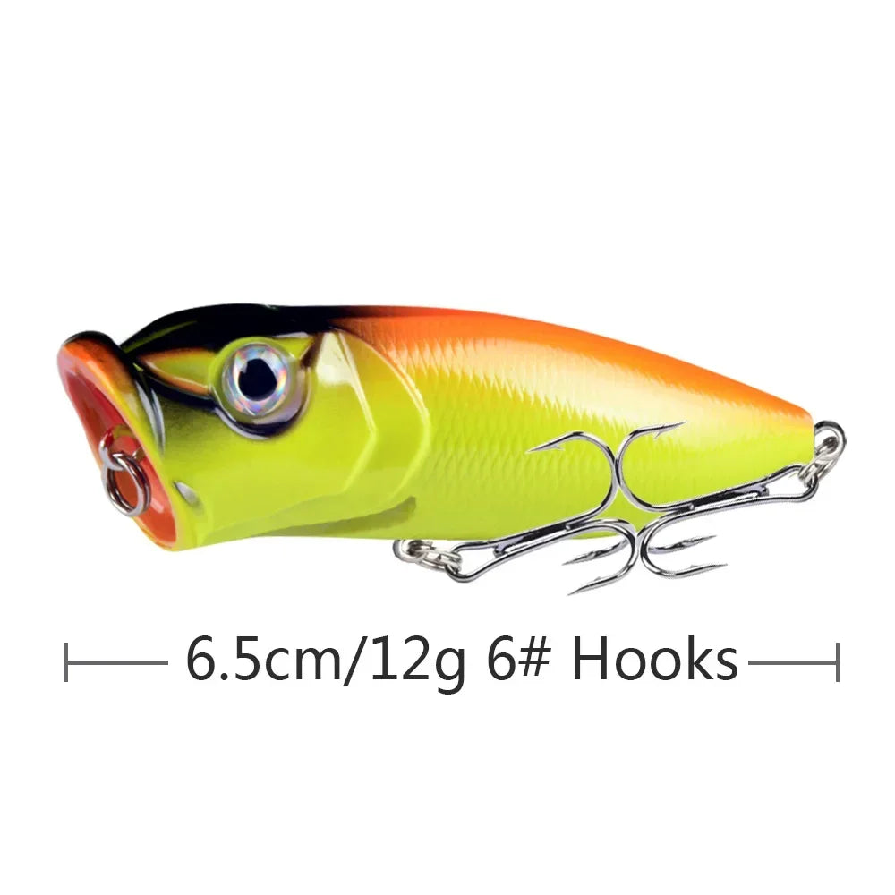 6.5cm 10g Lure Bait Floating Water Bead Wave Climbing Bionic Vibrating Swing Temptation Top Water Temptation Bass Predatory Bait