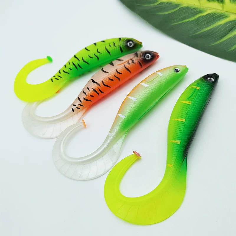 2 Pcs Fishing Lures Soft Bait 18cm/64g Artificial Bait Lure Fishing Kit Gear Artificial Bait For Freshwater & Saltwater