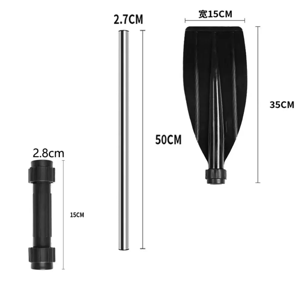 Recreational Aluminum Alloy Kayak Paddles Thicken Anti-twist Design Canoe Oars Detachable Portable Boat Oars Outdoor