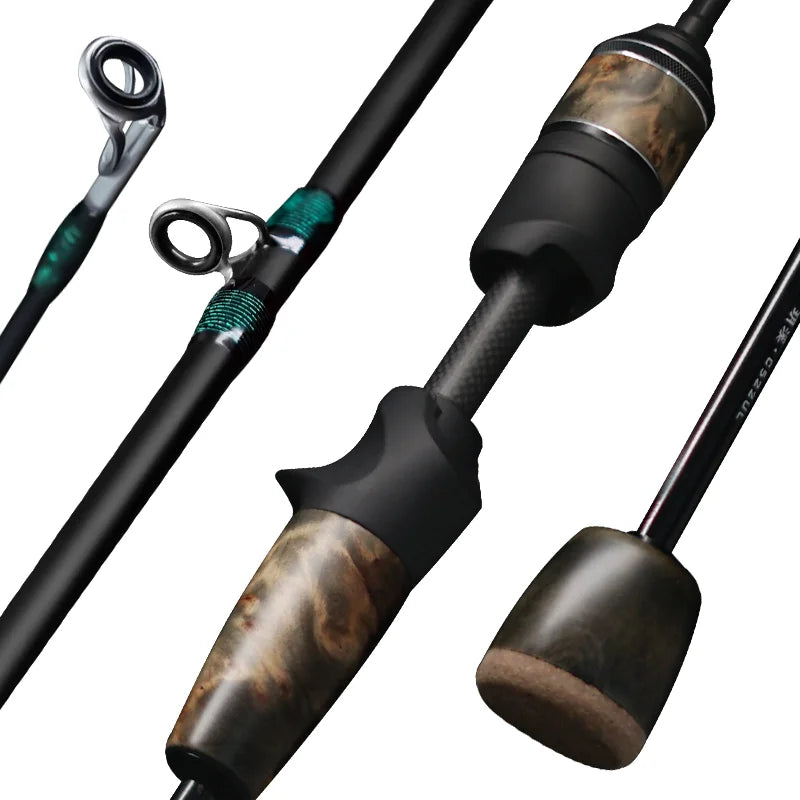 SEASIR Stream Solid Wood Fishing Rod FUJI A+O Guide Rings UL1.57M-1.98M 86G  Ultralight BFS TORAY 40T Carbon Fishing Rods