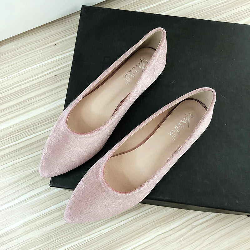Women's Velvet Slip-On Elegant Wedding Pumps