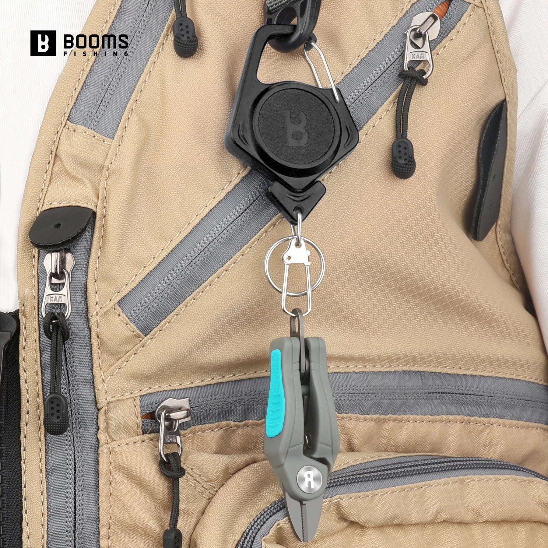 Fishing Line Cutters with Retractable Tether and Stainless Steel Blades Cut Braid Mono and Fluoro Lines Clean and Smooth