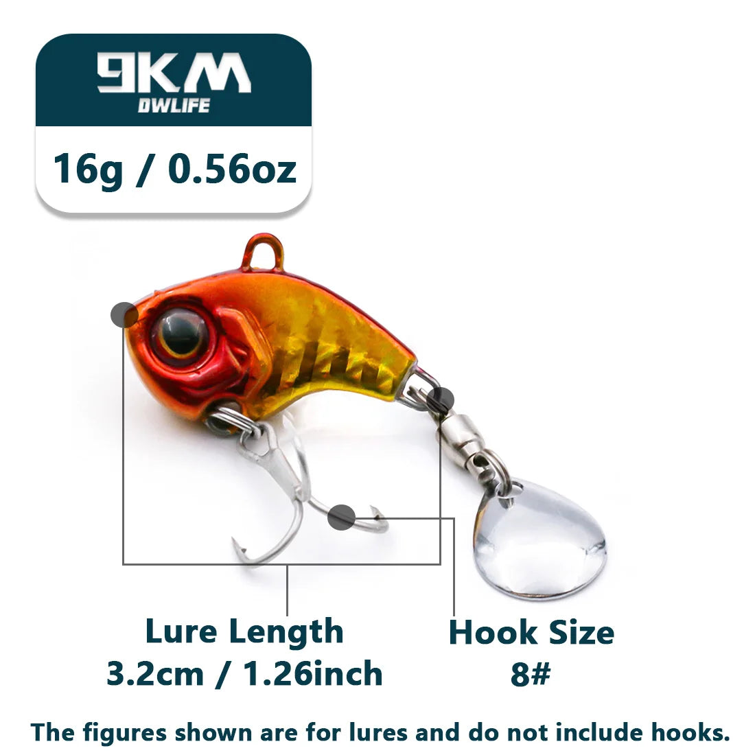 VIB Fishing Lures Tail Spinner Crankbait Lure 9~16g Fishing Spoon Lure Blade Sinking Lures Bass Fishing Jigs Fishing Lure Tackle