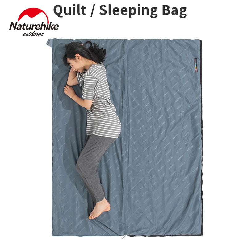 Naturehike LW180 Camping Sleeping Bag Ultralight Spring Summer Cotton Sleeping Bag for Single Couple Tourist Hiking Waterproof