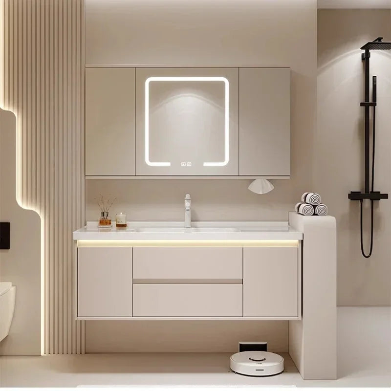 Mirrors Storage Muebles Para El Hogar Maderaa Home Furniture Ceramics Toilet Cabinets Washbasin Vintage Vanity Light Cabinets