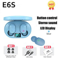TWS E6S Fone Bluetooth Earphones Wireless Bluetooth Headset Noise Cancelling Headset With Microphone Headphones ForHuawei Xiaomi