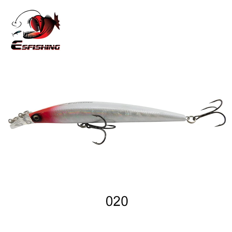 ESFISHING Fishing Lures Floating Minnow Sharp Shovel 120mm10g Dive 0.2-07m Leurre Soupl Baits Two Depth for Choosing Top Water