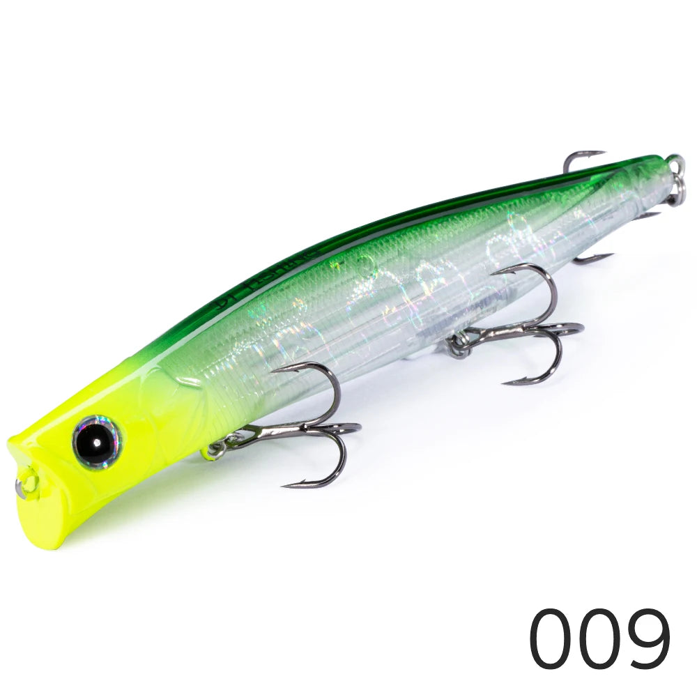 D1 Topwater Poppers Fishing Lures KAGELOU 124F/100F Surface Hard Baits Saltwater Wobblers Seabass Pike Pesca 2020 Fishing Tackle