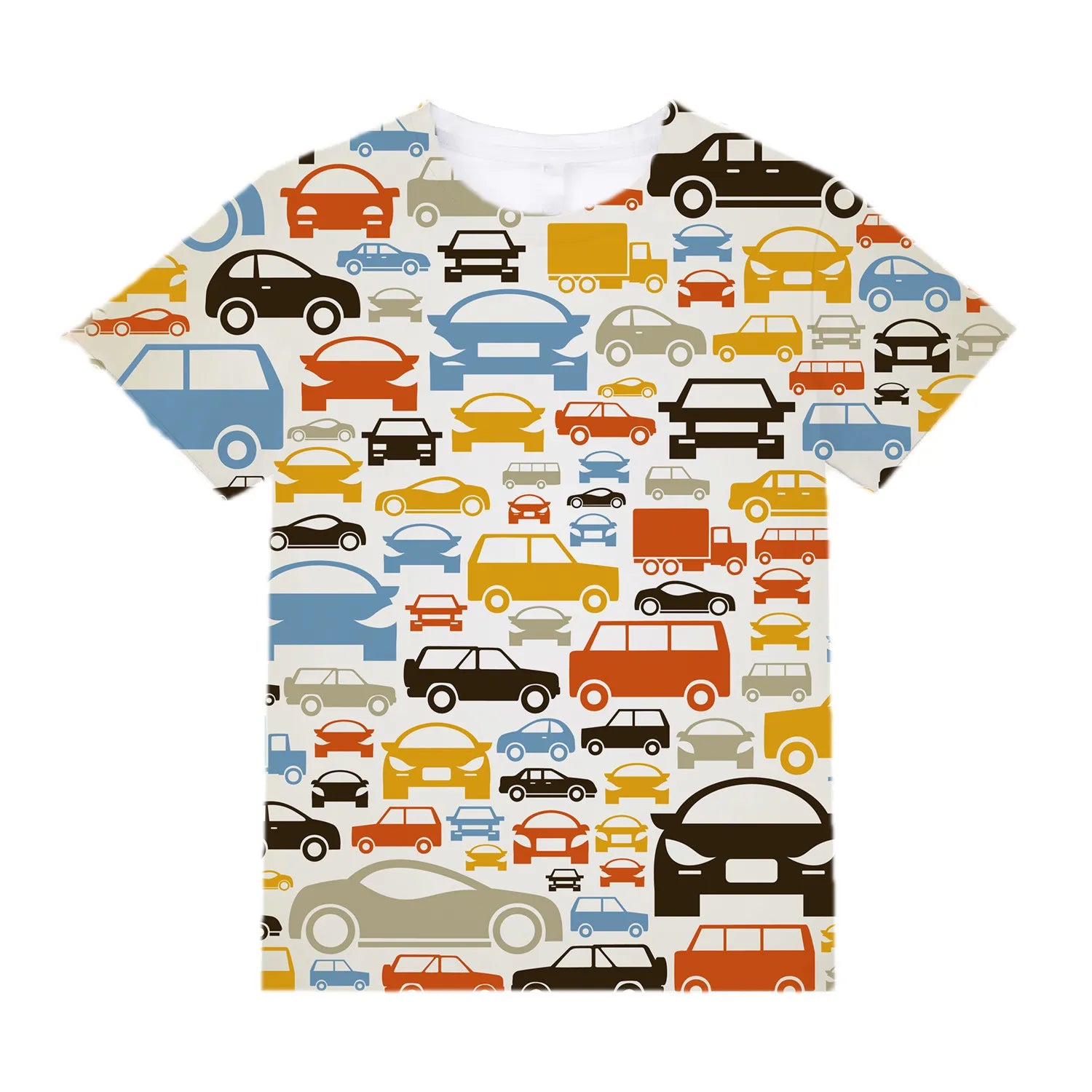 Kids Clothes for Girls from 2 to 7 Years Cute Things Cartoon Car Fashion T-Shirt Boys 9 to 14 Years White Tshirt Summer Tees Top
