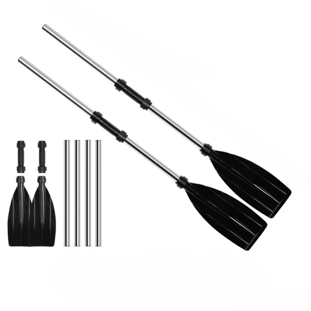 Aluminum Alloy Kayak Paddles Thicken Anti-twist Design Canoe Oars Detachable Portable Fishing Boat Pulp Boating Accessories