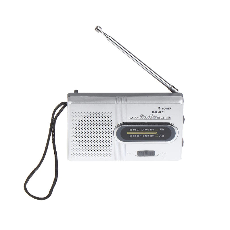 2026 Multifunction Mini Stereo Radio - Portable AM/FM Tuner & Music Player, Features Telescoping Antenna and Built-in Speaker