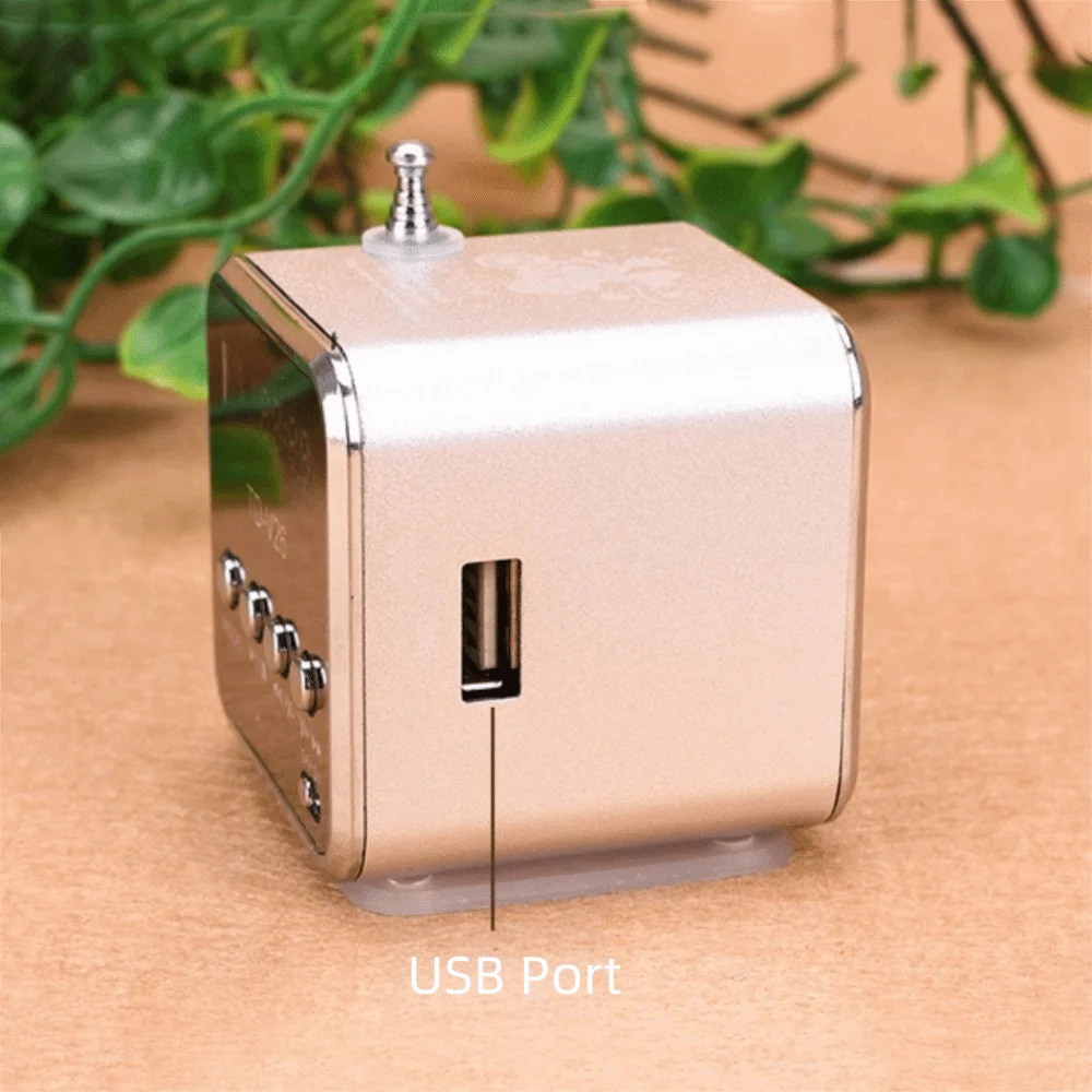 Portable LED Portable Mini FM Radio Clear Sound Mini Digital Radio Stereo Speaker FM Receiver Computer