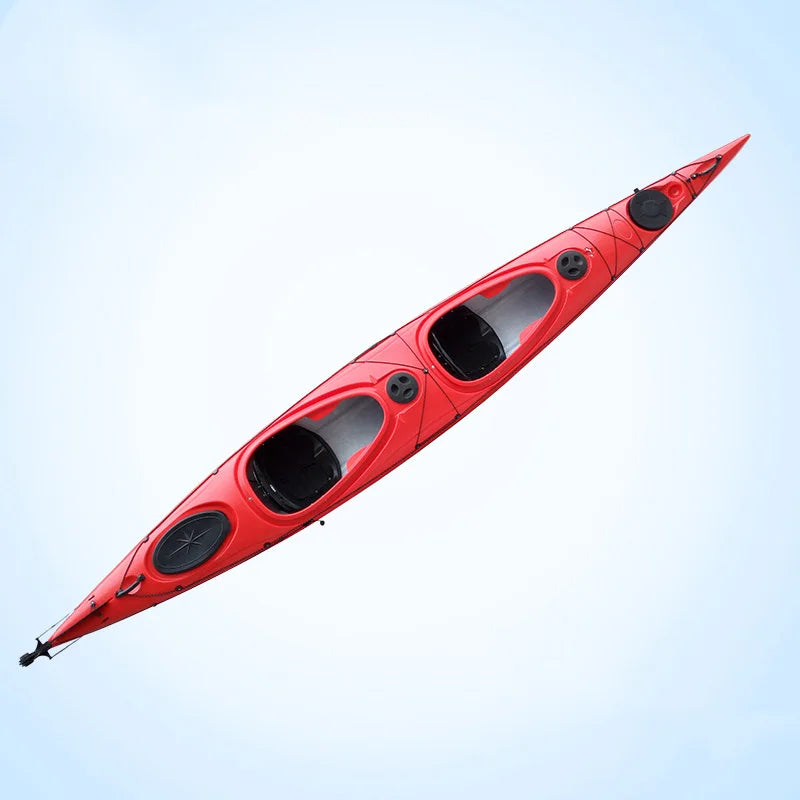 Single Double Triple Kayak Plastic Paddle Boat Canoe Ocean Boat Fishing Recreational Boat Club