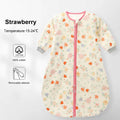 Baby Sleeping Bag Removable Sleeves Thin Breathable Gauze Cotton 3-Ways Zipper Design For Children'S Sleeping Bags 0-24 Months
