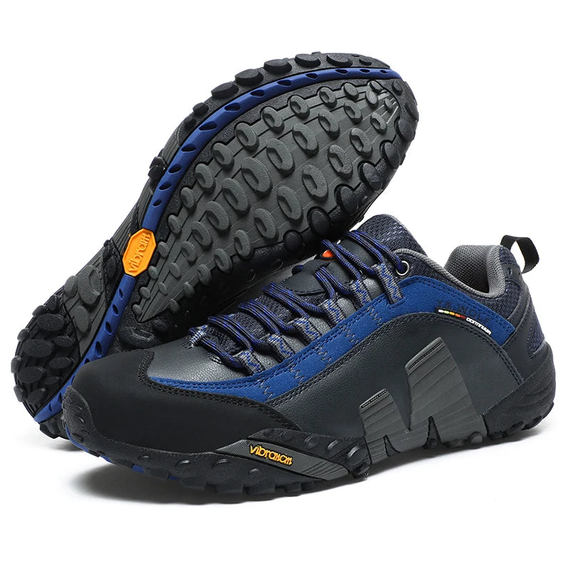 Outdoor Lover Trekking Shoes 2025 Men Waterproof Hiking Shoes Mountain Boots Genuine Leather Woodland Hunting Tactical Shoes