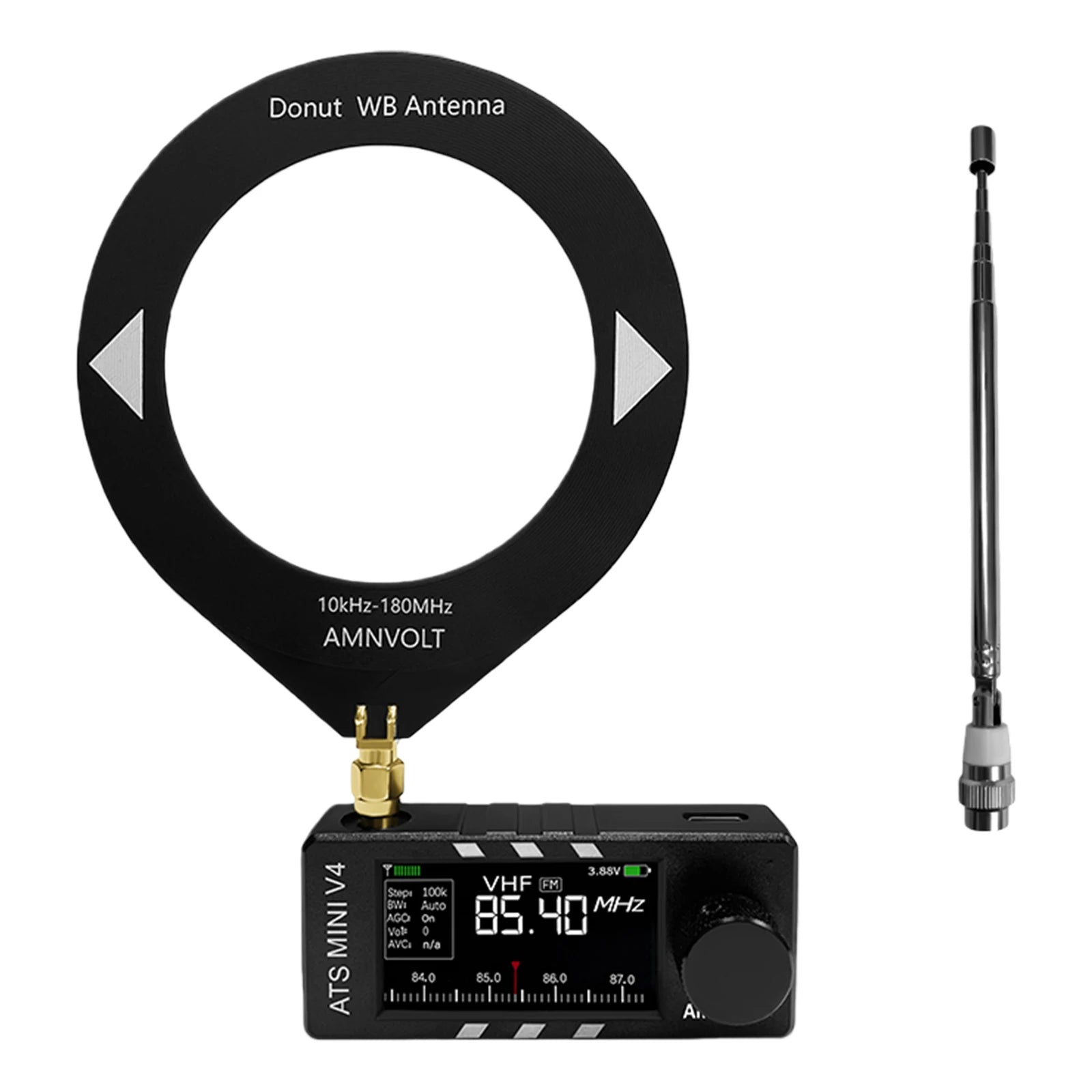 Portable AM FM Radio Receiver with Headphone Amplifier LSB USB Transistor Pocket Radios Si4732 DSP Radio for Indoor Outdoor