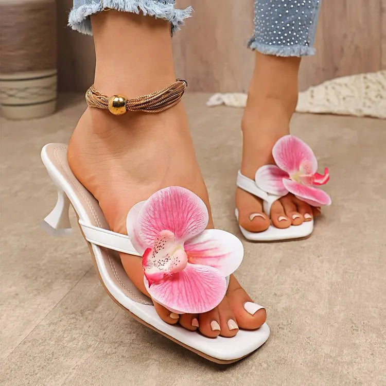 Women's Slippers Casual Fashionable High Quality Shoes for Women Shallow Women Sandals Elegant Flowers Design Women's Slippers
