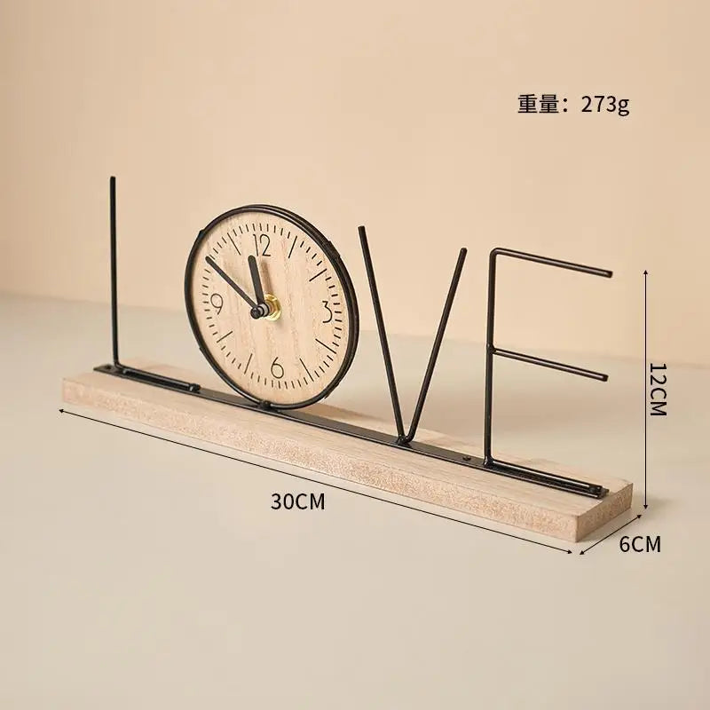 European Style Decorative Desktop Clock – Home Décor Accent