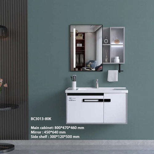 80CM Sink Luxury Storage Furniture Frees Standing Modern Design Toilet Painted Vanity Evkur Bathroom Cabinet