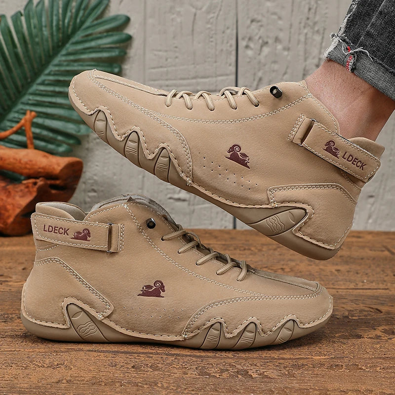 Mens Shoes Original Sneakers Shoes Men's High Top Ankle Boots Breathable and Comfortable Soft Sole Luxury Fashion Men's Shoes