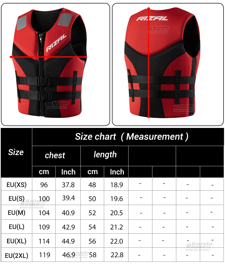 Buoyancy Vest - Adjustable, 50N+ Buoyancy, Summer Water Sports Gear for Men & Women, Suitable for Swimming, Pool, Beach