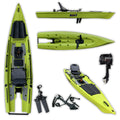 Itoo 2026 13.14ft Solo Skiff Boat 100CM Width 250kg Loading Capacity Pedal Fishing Kayak for Sea Lake Outdoor  Water Sports