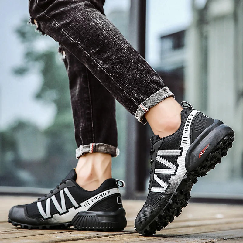 Men Hiking Shoes Waterproof Women Outdoor Trainers Lace-up Climbing Trekking Sneakers Mountain Walking Hunting Tactical Boots