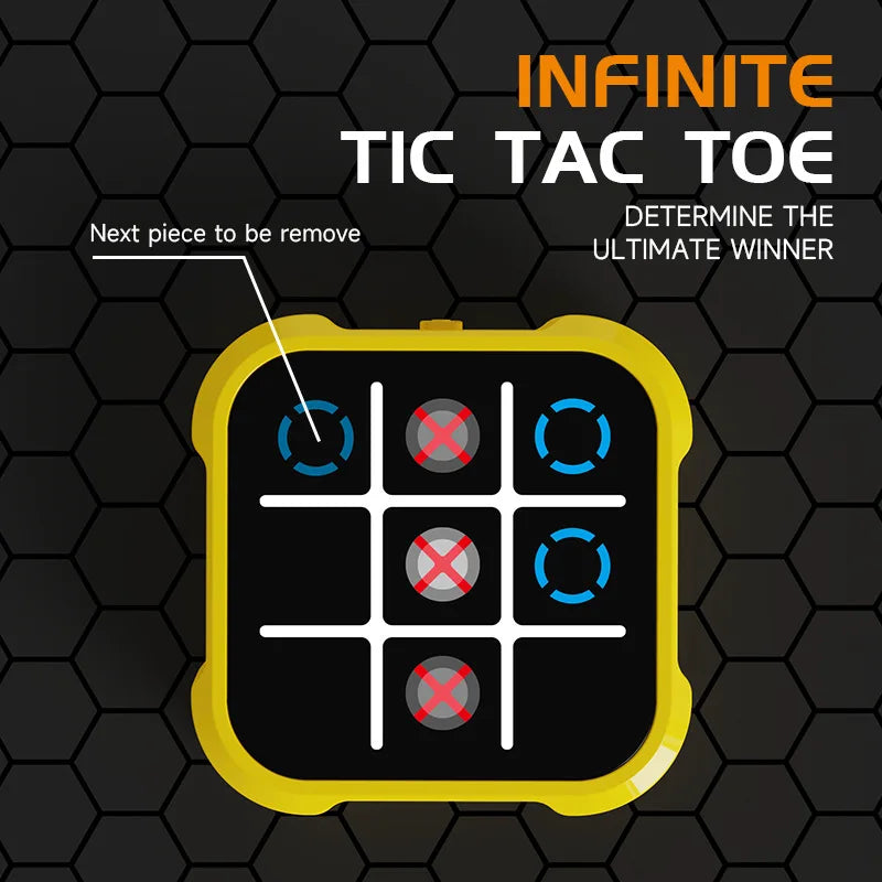 Portable Tic Tac Toe Game Console Toys Handheld Electronic Puzzle Chessboard  Memory Training & Montessori Travel Toy Xmas Gifts