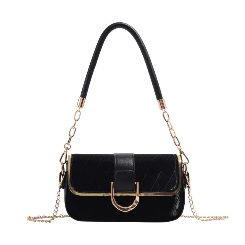 Fashion Shoulder Bags for Women 2025 New Handbags Argyle Chain Woman Crossbody Bag Double-use Small Handbag Female Bag Purse