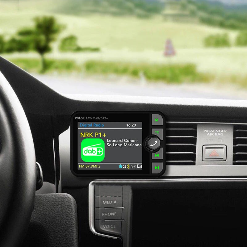 Stereo MP3 Player 2.4 Inch LCD Color Screen Digital Signal Broadcast Adapter Bluetooth-compatible 5.0 Music Player 3.5mm for Car