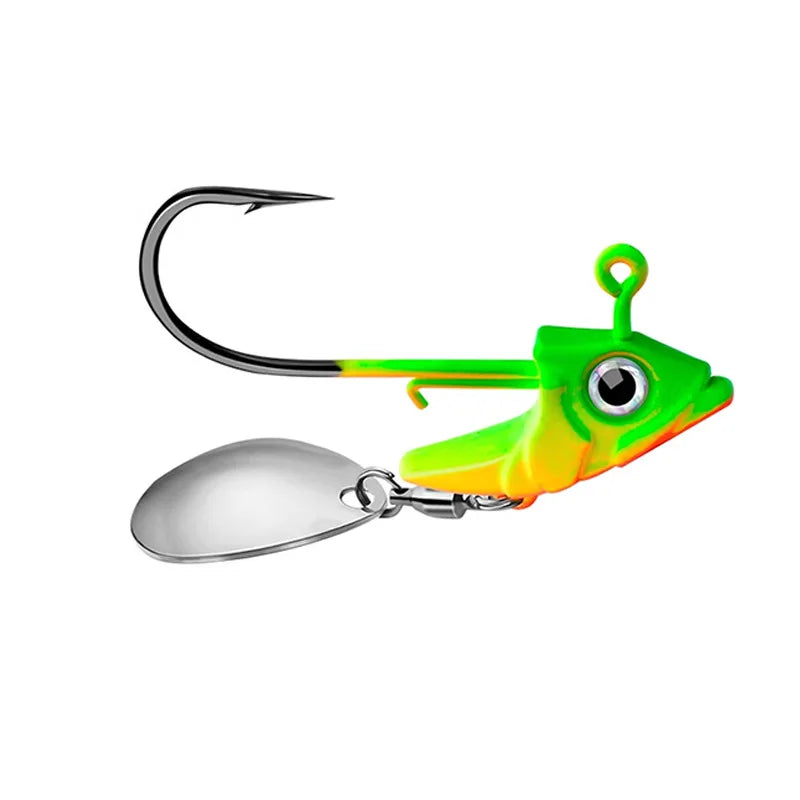 Fish Head Jig Hooks with Weedless Soft Bait Lures Bulk Drop Shot Fishing Sinkers for Bass Angling Simulation Fishhooks