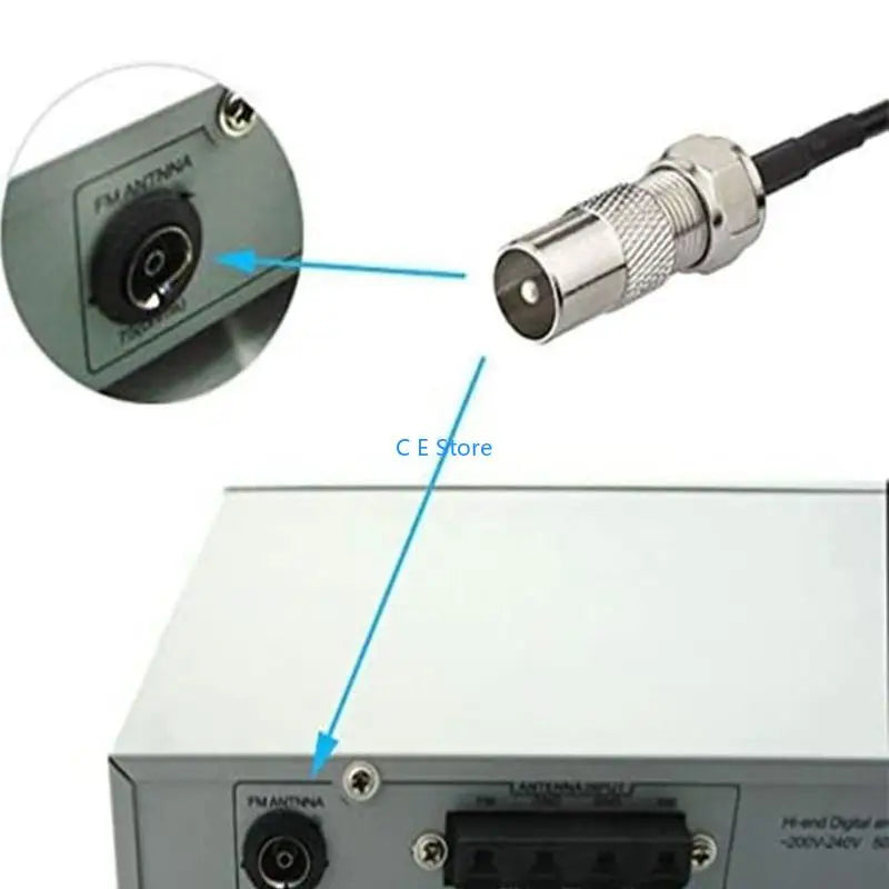 Stereo Receiver Tuner Home Theater Receiver Base FM Antenna For Indoor Video 50 Ohm FM Radio Antenna