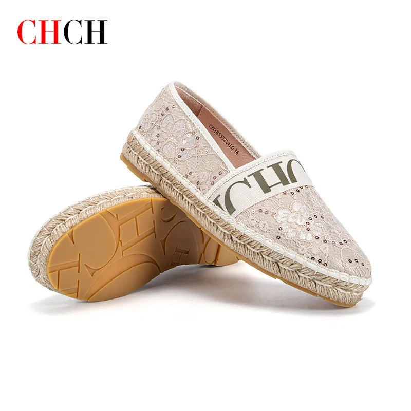 Lightweight and Comfortable Fishing Shoes for Women, Casual Retro Fashion, Durable Flat Sole, Grass Knitted Bottom Design