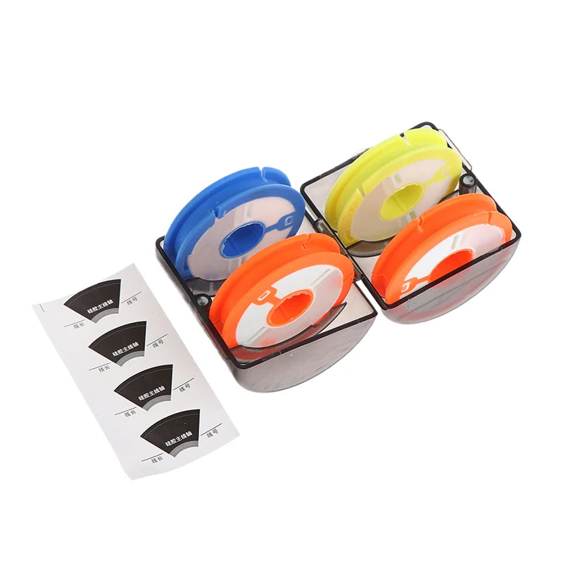 High-Quality Fishing Tackle Supplies: Portable Box, 4-16 Axis Silicone Coil, Rainbow Fishing Line Rolling Board