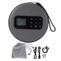 Portable CD Player Portable CD Player Rechargeable Stereo 3.5mm Cable Double Speakers Bluetooth CD CD-R MP3 Music Disc Player