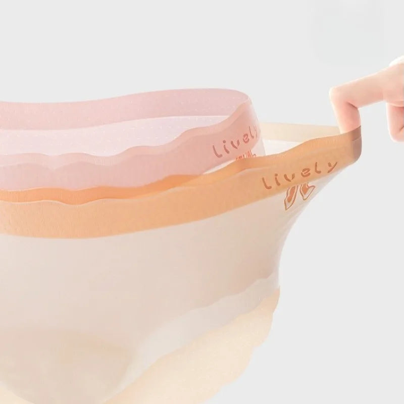 4PCS Summer Girls Mesh Breathable Panties Kids Soft Comfort  Antibacterial Knickers 3+y Young Child Cute Cartoon Print Underwear