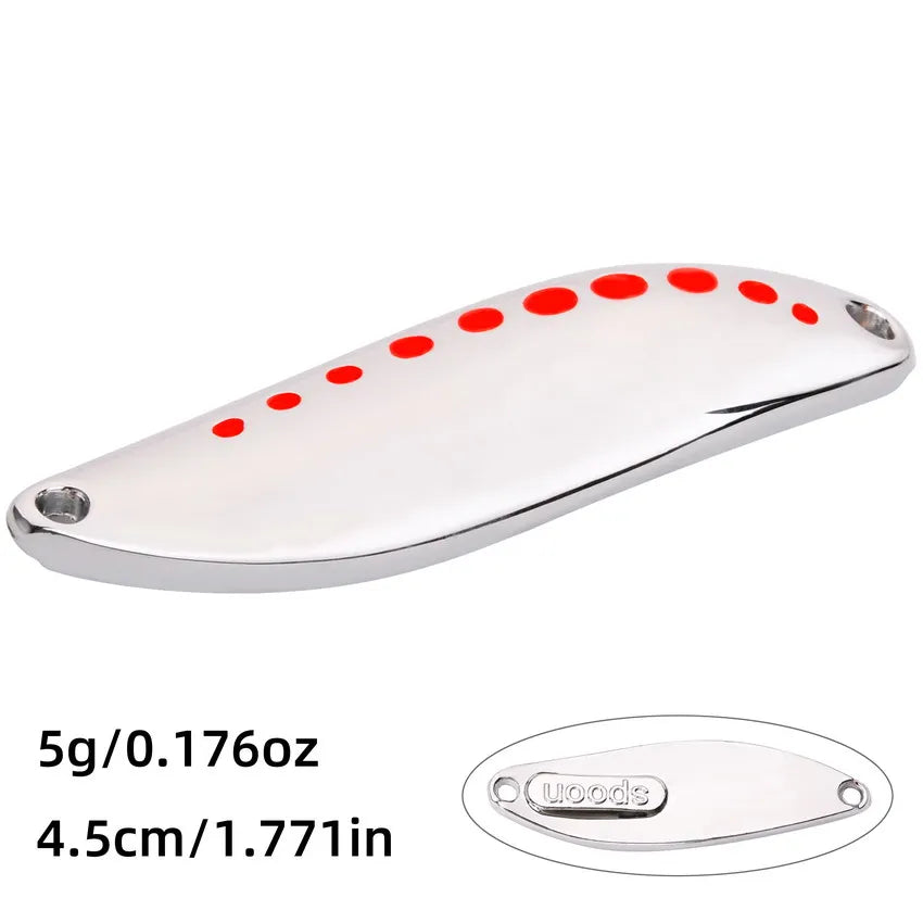 Metal Vib Leech Spinners Spoon Lures 2.5g 5g 7.5g 10g 15g 20g 25g 30g Artificial Bait Lure Fishing Tackle for Bass Pike Perch