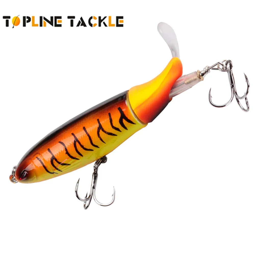 Topline Tackle Whopper Plopper Topwater Fishing Lure 13g15g36g Floating Lure Trolling Crankbait Pike Hard Baits Artificial Baits