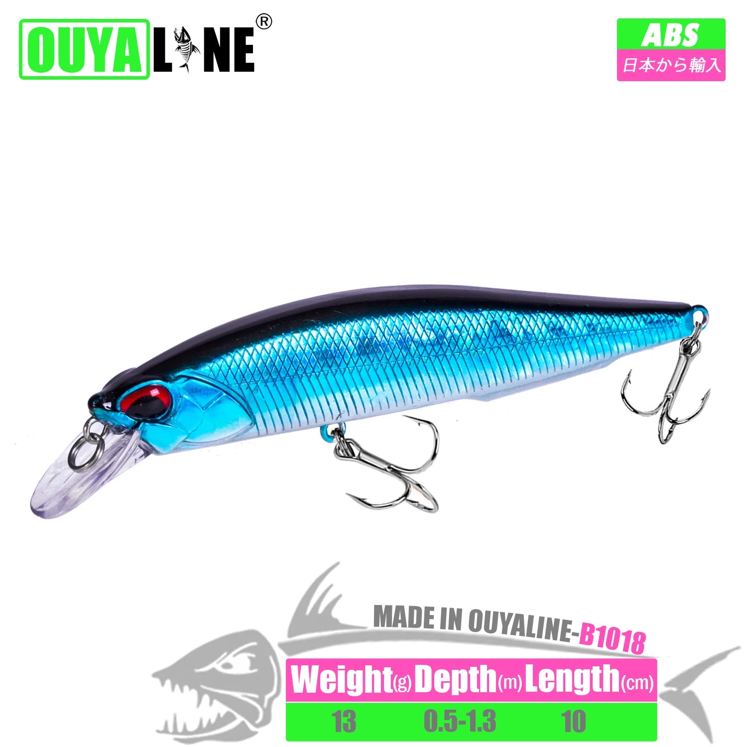 Fishing Lure Minnow Weights 13g 10cm Isca Artificial Depth 0.5-1.3m Bait Pesca Wobblers Pike Carp Fish Tackle Leurre Accessories