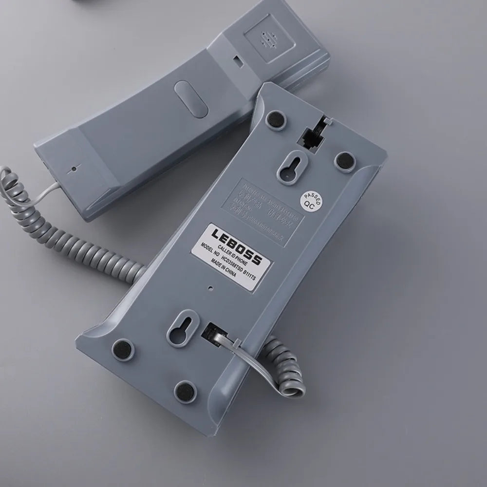 NEW Wall Mounted Wired Telephone Desktop Landline Corded Phone Handset Compact House Phones Hotel Home Office