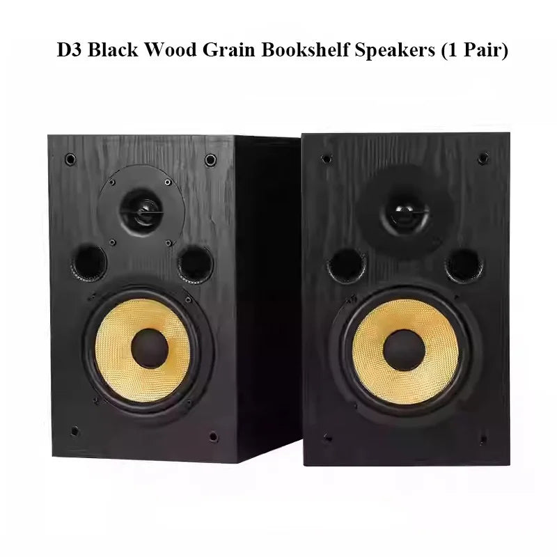 Home HIFI 65-inch Passive Speakers 100Wx2 Output Power 2Crossover Stereo Audiophile Bookshelf Speakers 4-inch Silk Dome Tweeter